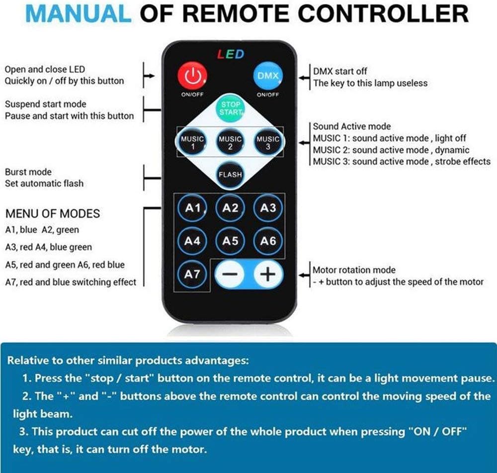 Mini DJ Disco Light Party Light Sound Activated