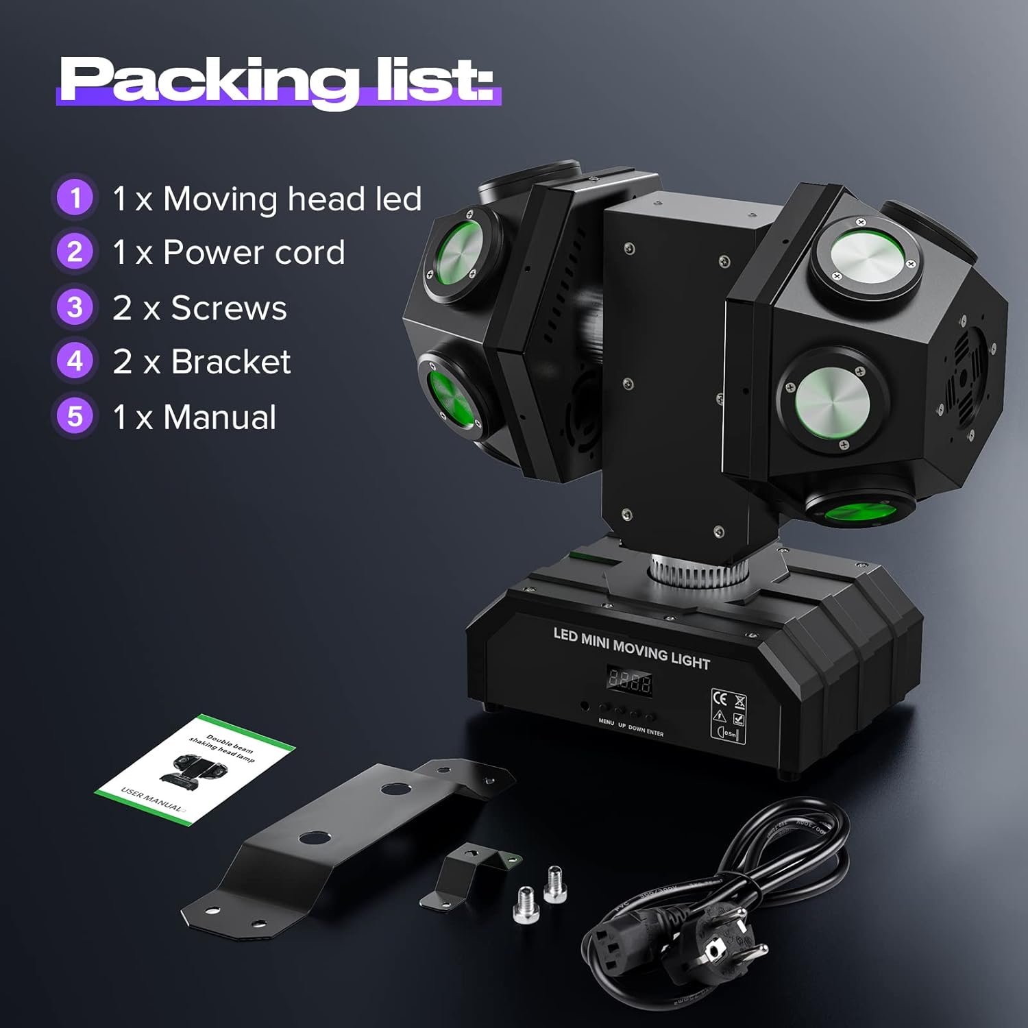 Moving Head 12 LED Stage DJ Lighting