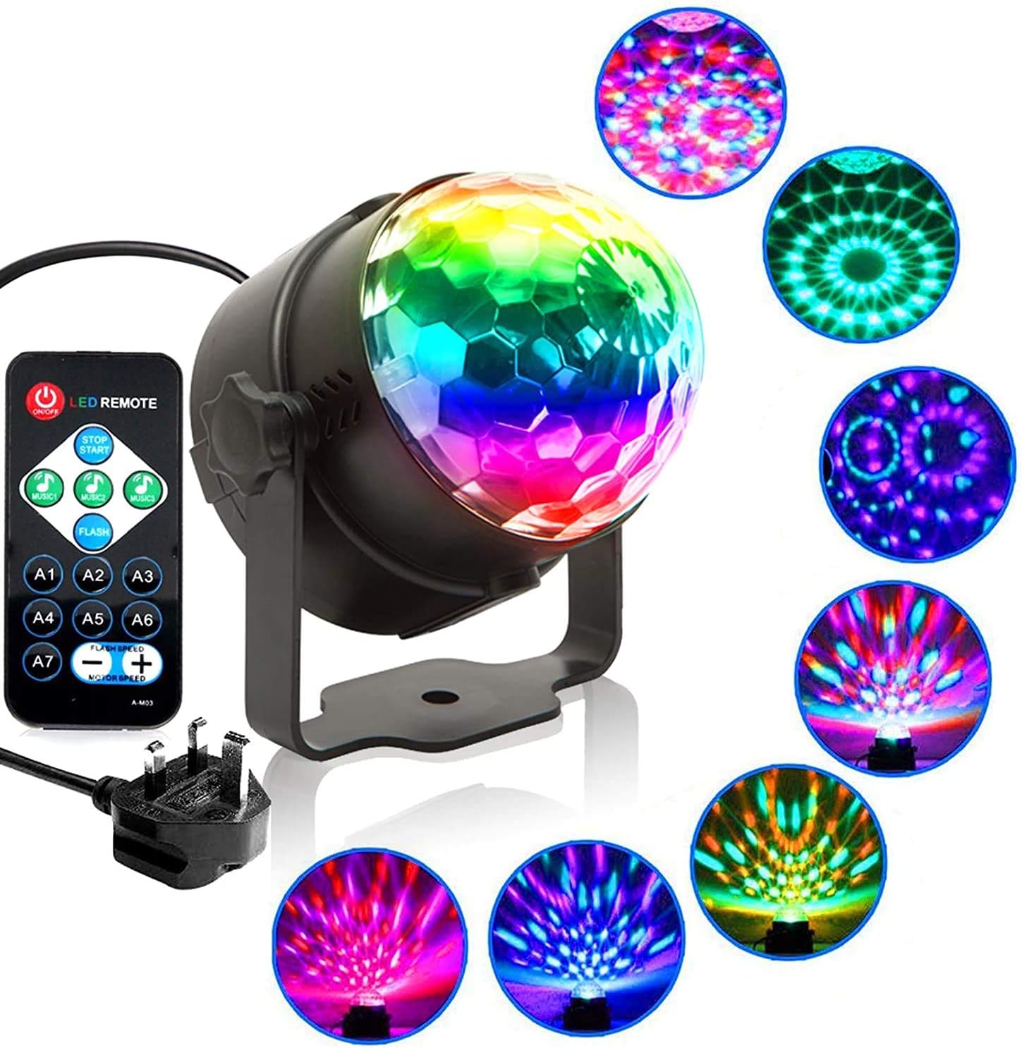 Mini DJ Disco Light Party Light Sound Activated