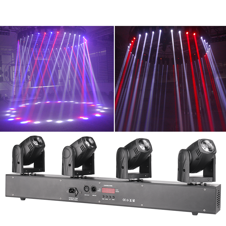 LED 4PCS*10W Moving Head Beam Light for Dj Show Concert Party Ktv