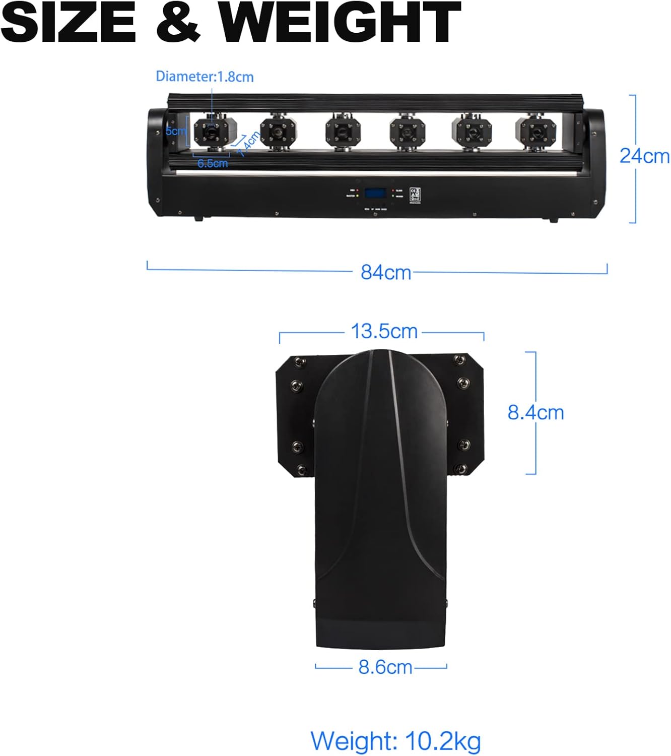 6x500mW RGB 3in1 Moving Head Laser