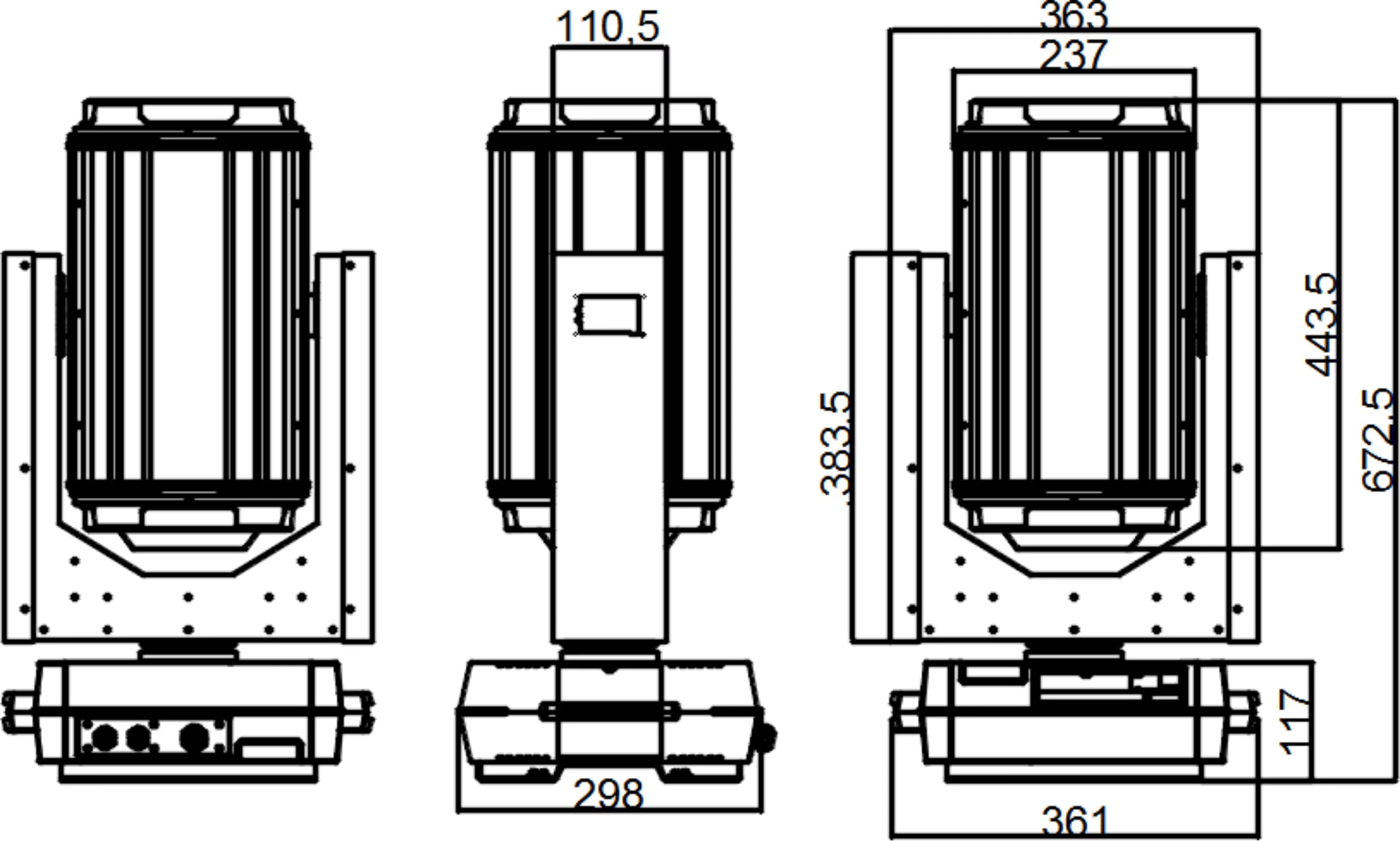 IP65 Waterproof 350W Beam Moving Head Light for Outdoor Pro Shows