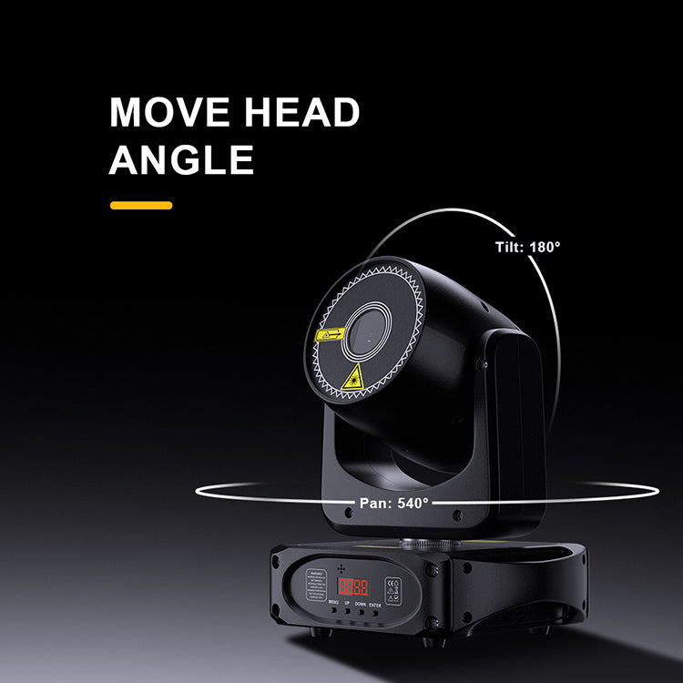 Moving Head 3W Laser Light for Night Club Disco Stage Live Shows Hotel Use