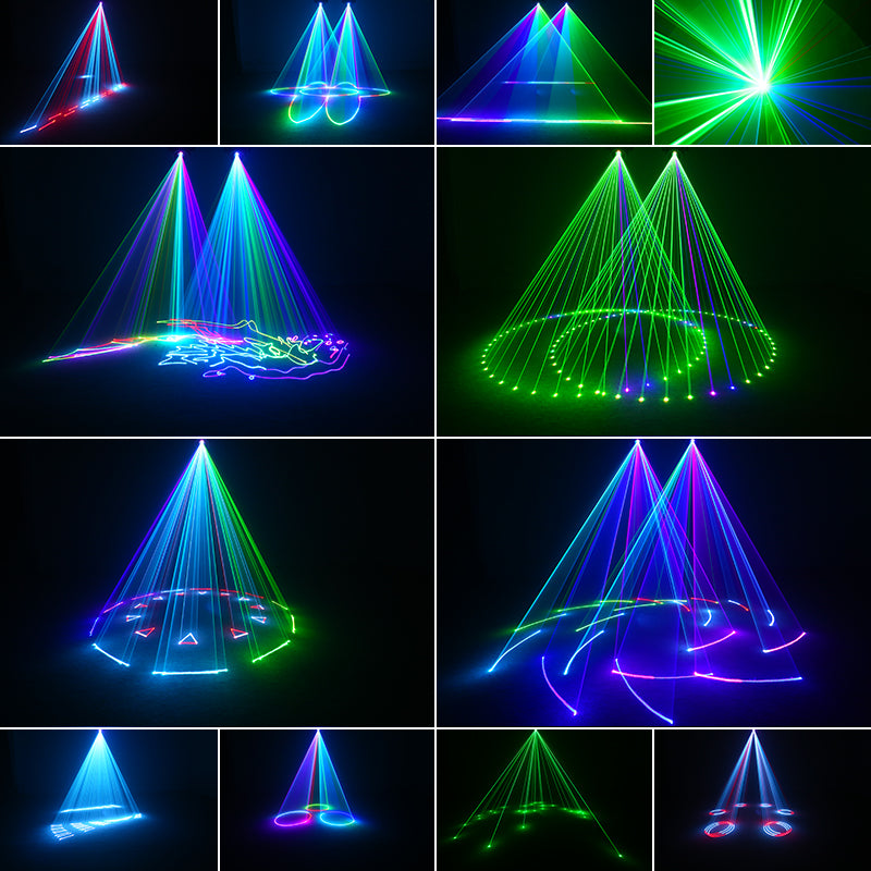 10W RGB Moving Head Pattern Laser Light