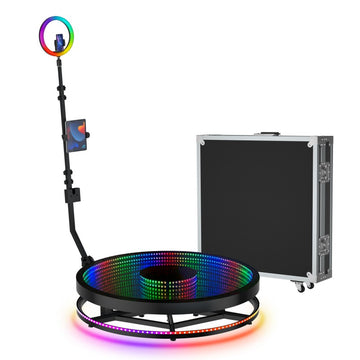 3D LED Infinity 360 Photo Booth with Flight Case