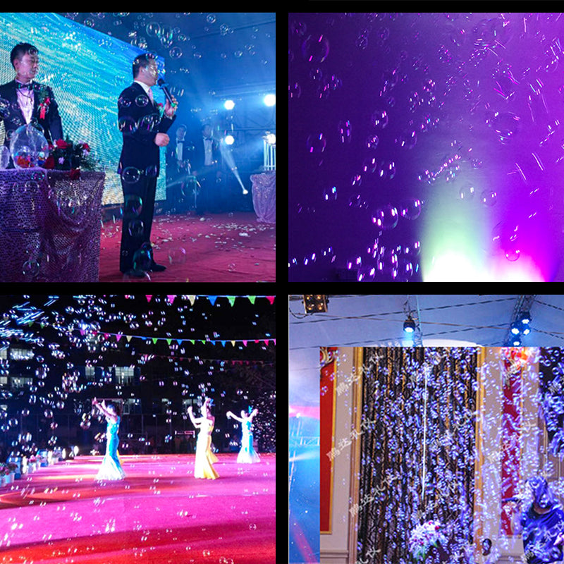 Stage Effect Bubble Bubble Machine with Wheels Remote Control 300W