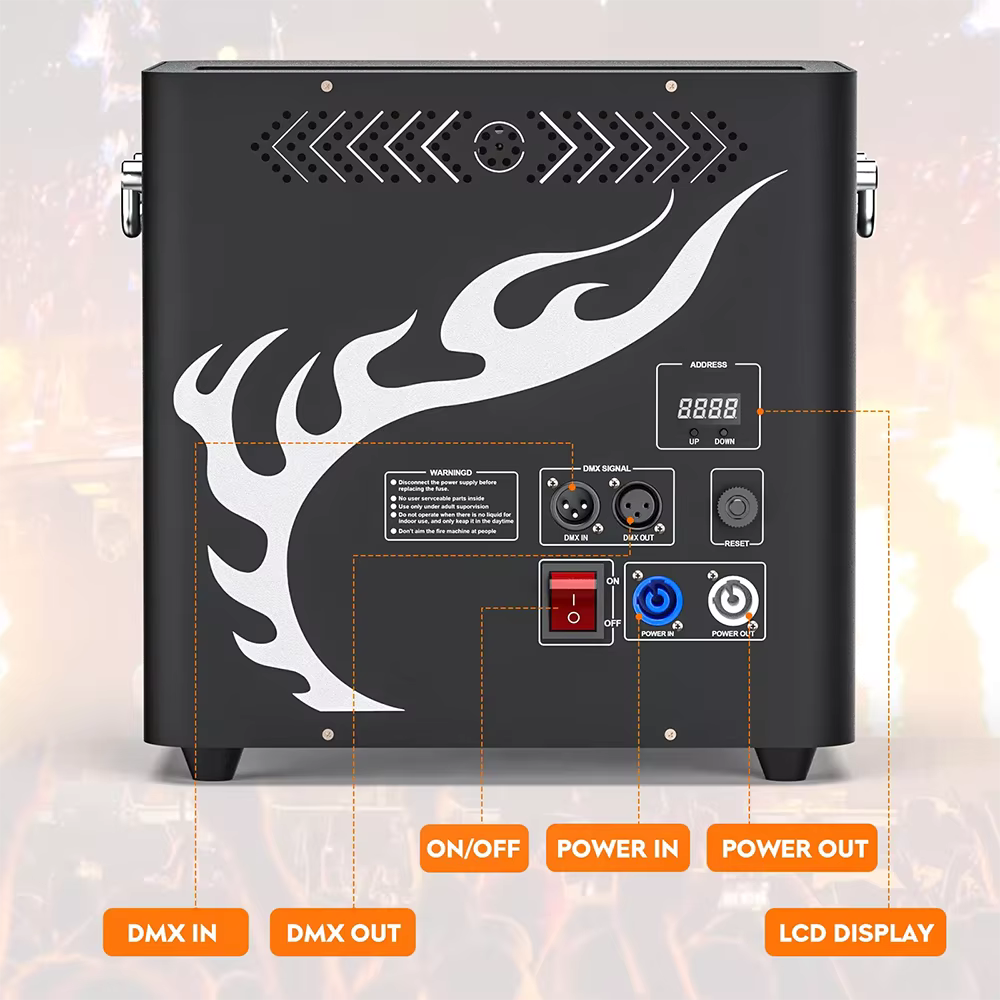 Three Head Fire Flame Machine for Dj Circus Concert Events Flame Machine