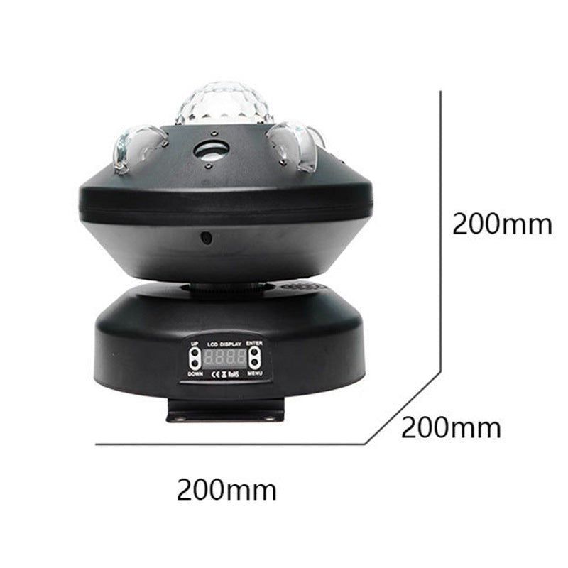 Crystal Magical Ball 3 in 1 Rotating Color Led Flash Light