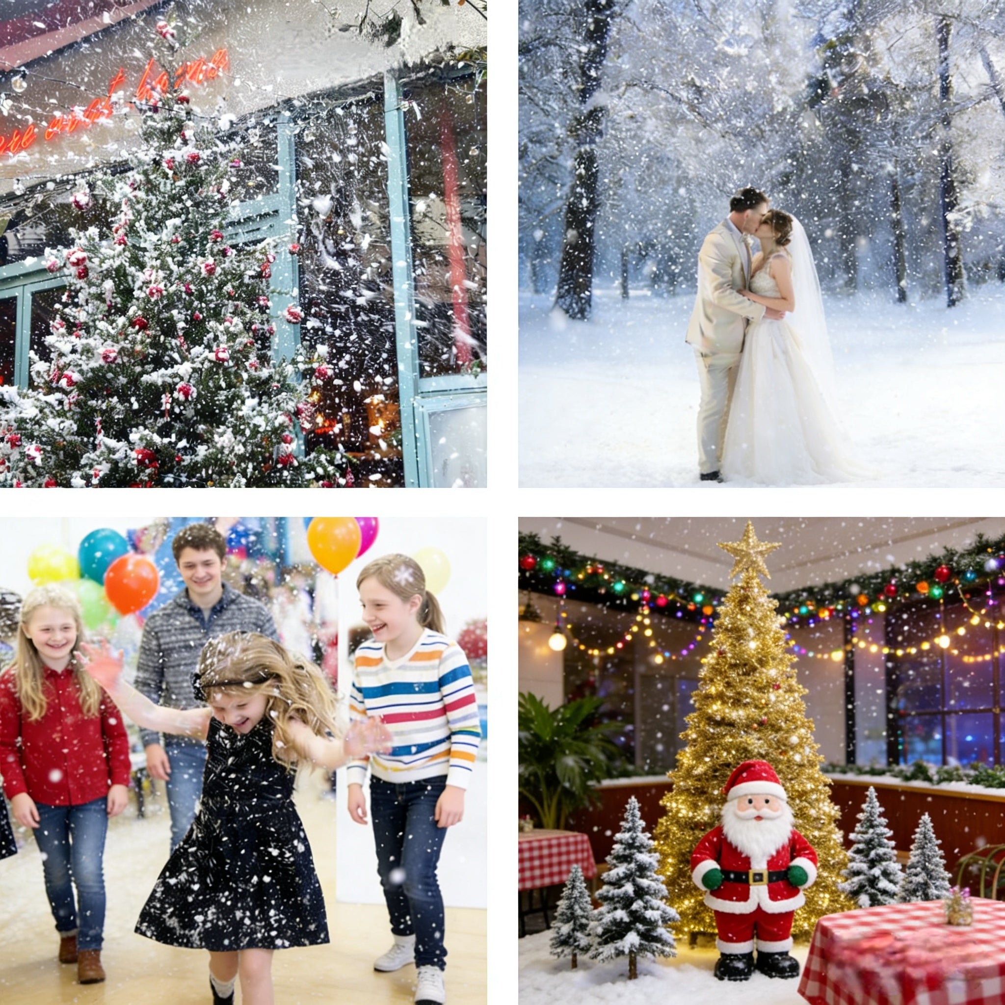 1500W Snow Machine Snow Soap Foam Effect Snowflake Generator Machine for Christmas Party Event