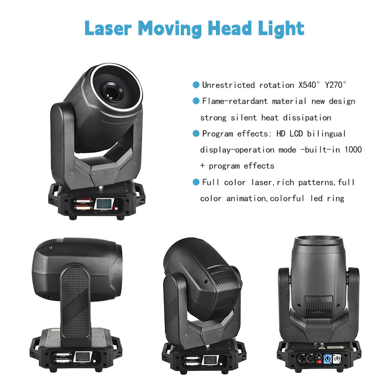 10W RGB Moving Head Pattern Laser Light