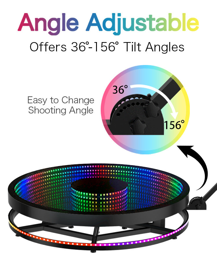 3D LED Infinity 360 Photo Booth with Flight Case