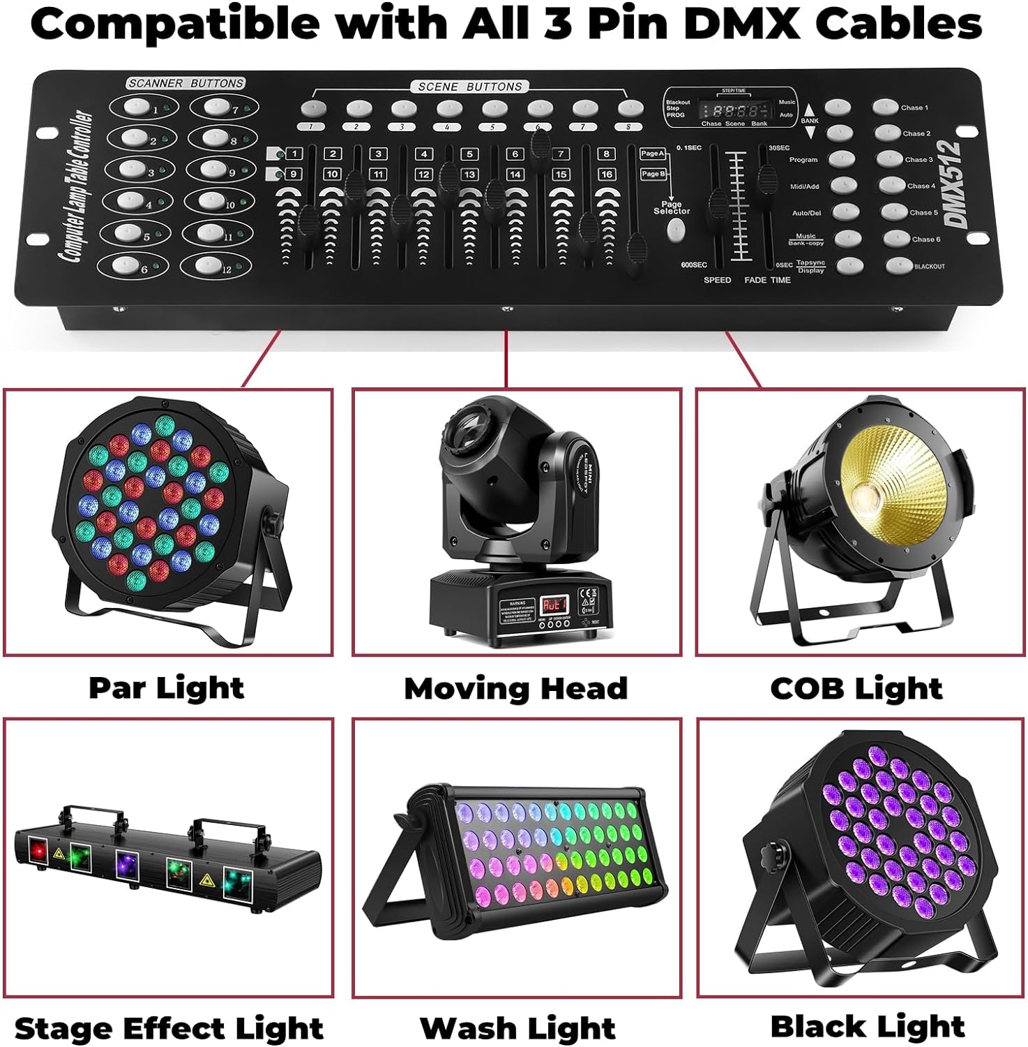 DMX512 Mini Light Controller Console