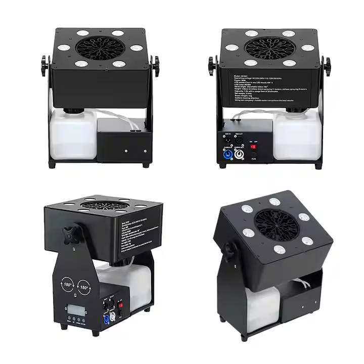 LED Bubble Machine 180° Spray Angle Remote Control for Stage Christmas Day Party Events Wedding