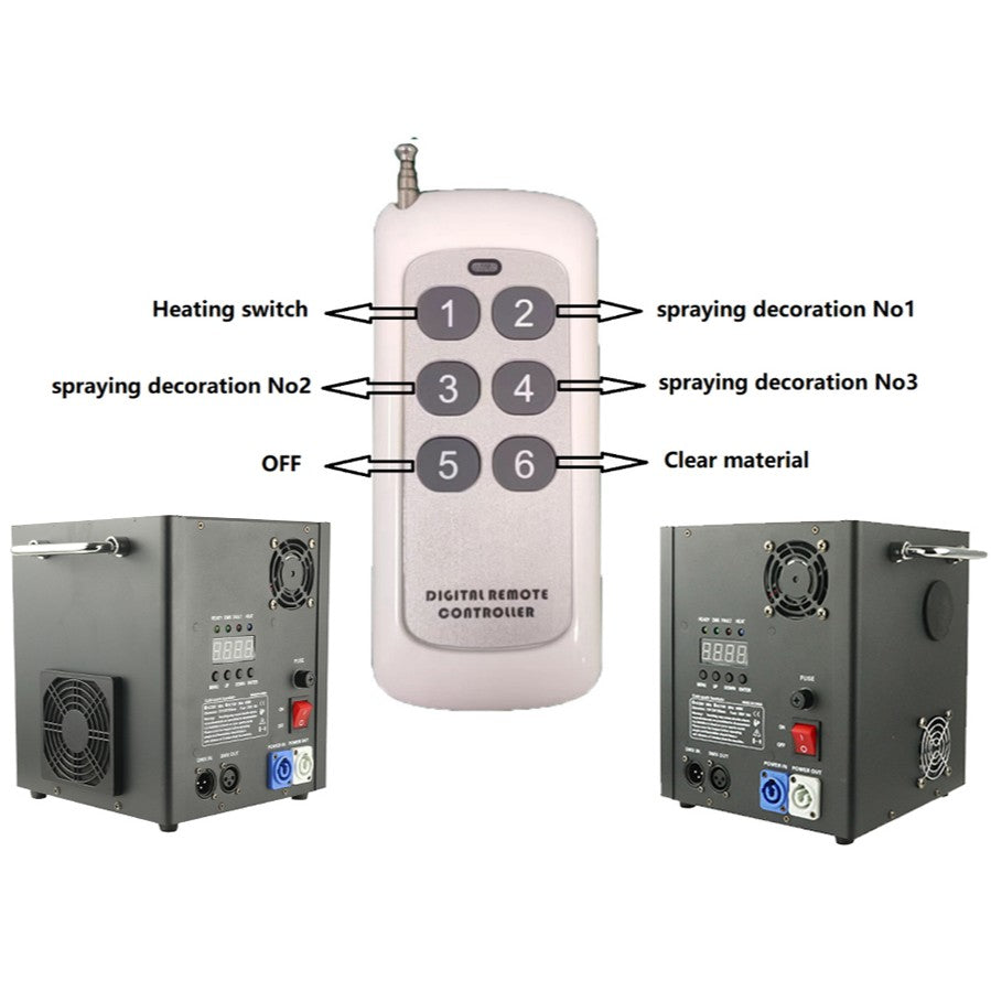 Cold spark Machine 650W with 1-3.5M Range Remote Control for Wedding Disco DJ Stage Show Indoor Party Set