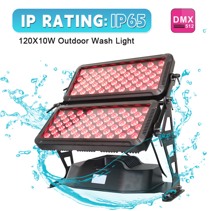 IP65 Outdoor 120*10W LED city color light RGBW Waterproof LED Wall Washer