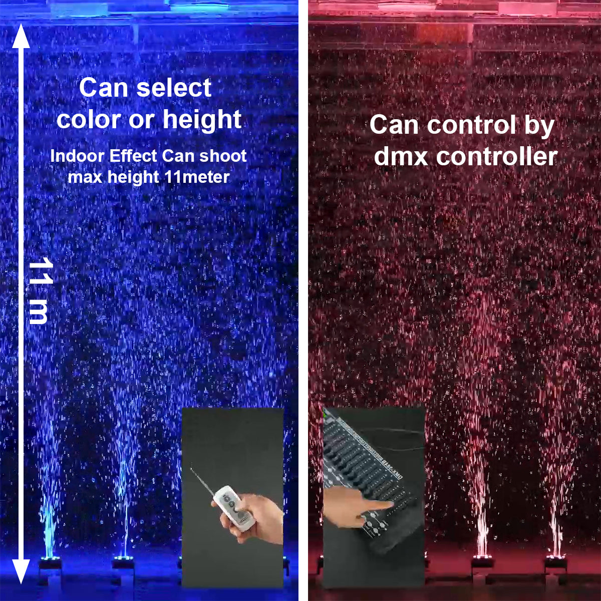 LED Bubble Machine 180° Spray Angle Remote Control for Stage Christmas Day Party Events Wedding