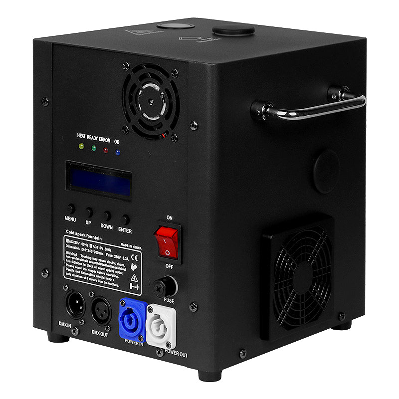 Cold spark Machine 650W with 1-3.5M Range Remote Control for Wedding Disco DJ Stage Show Indoor Party Set