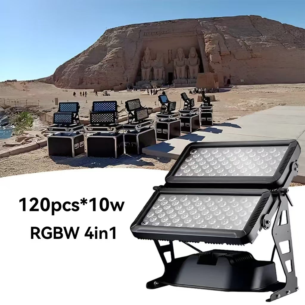 IP65 Outdoor 120*10W LED city color light RGBW Waterproof LED Wall Washer