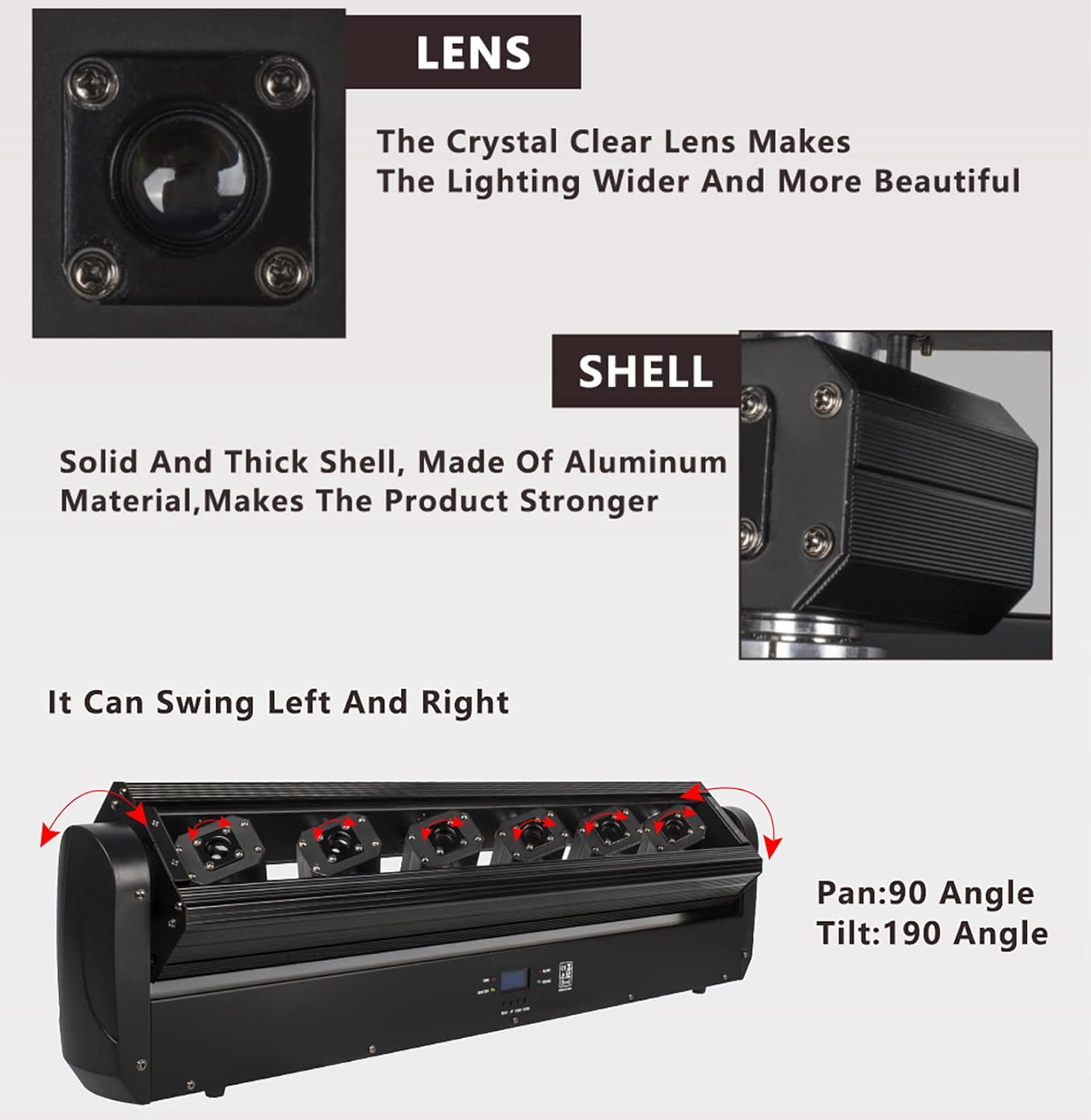 6x500mW RGB 3in1 Moving Head Laser