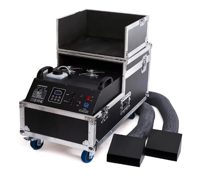 3000W Low Lying Fog Smoke Mist Machine Dual Tube Celebration Party bar Dry Ice Machine