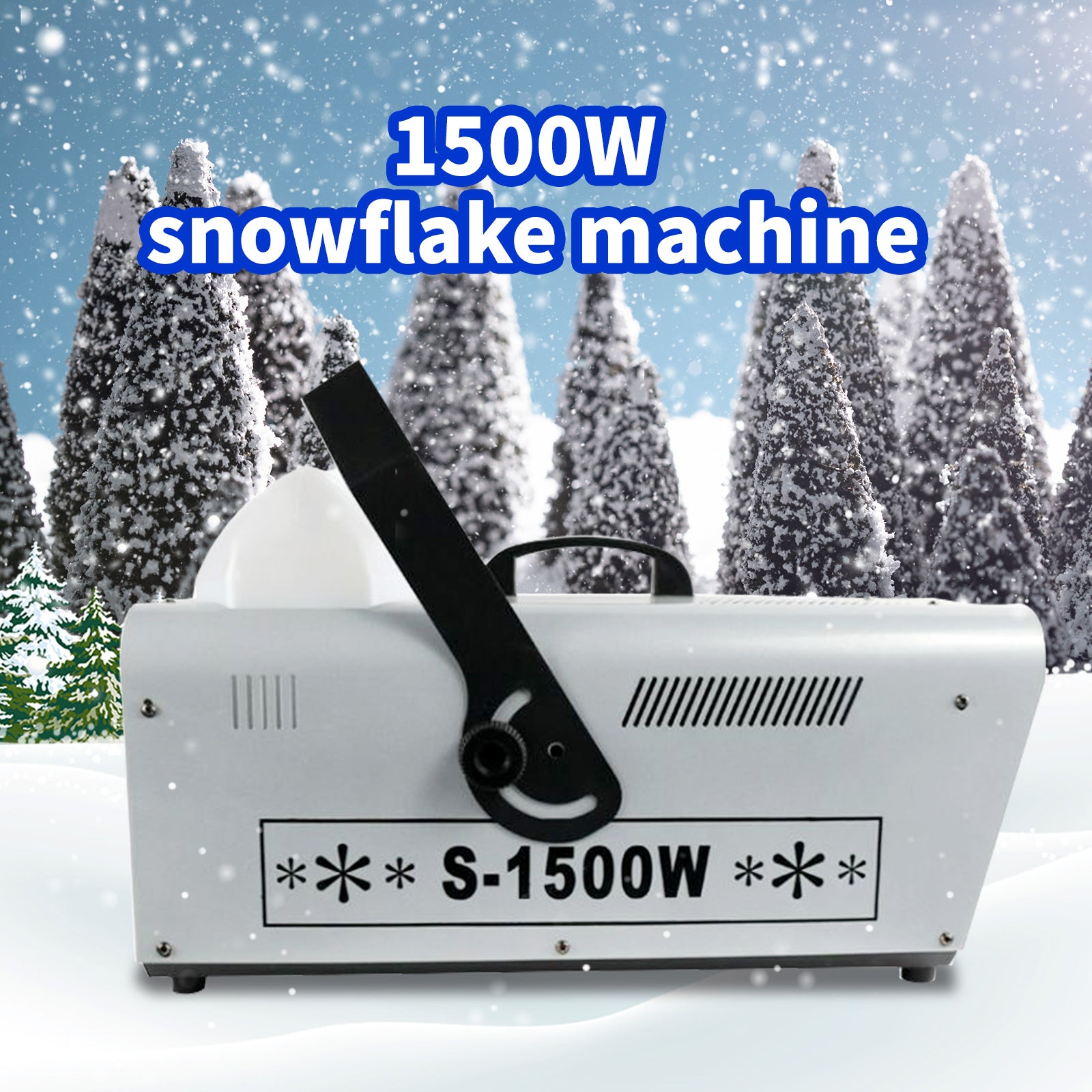 1500W Snow Machine Snow Soap Foam Effect Snowflake Generator Machine for Christmas Party Event