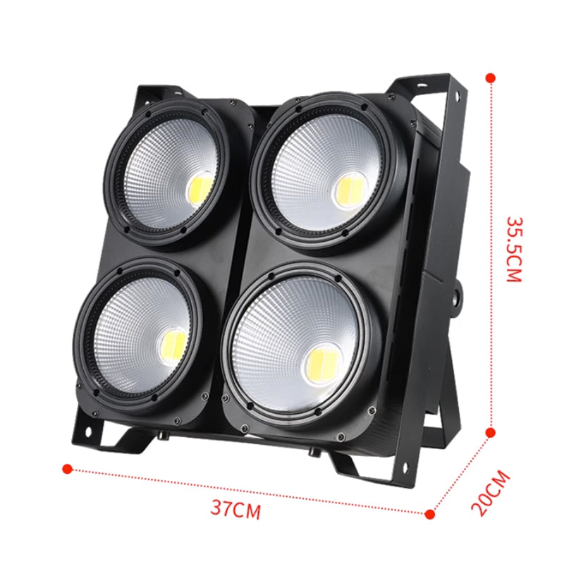 LED 4x100w Cob Blinder 4 Eyes Warm Cool White