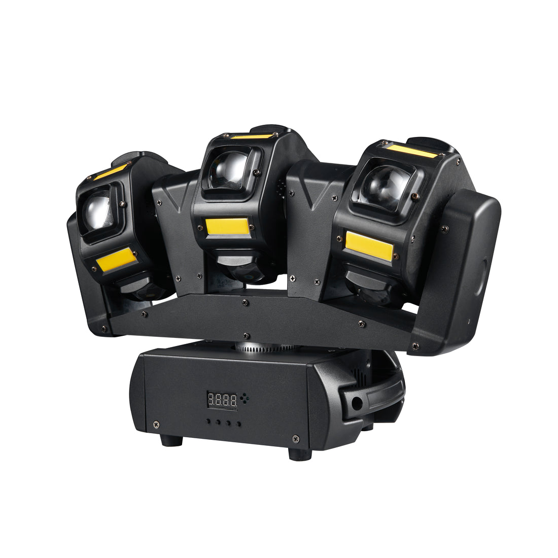 Three-Head Moving 12*10w Led Shaking Head Strobe Light 4-In-1 Golden Light