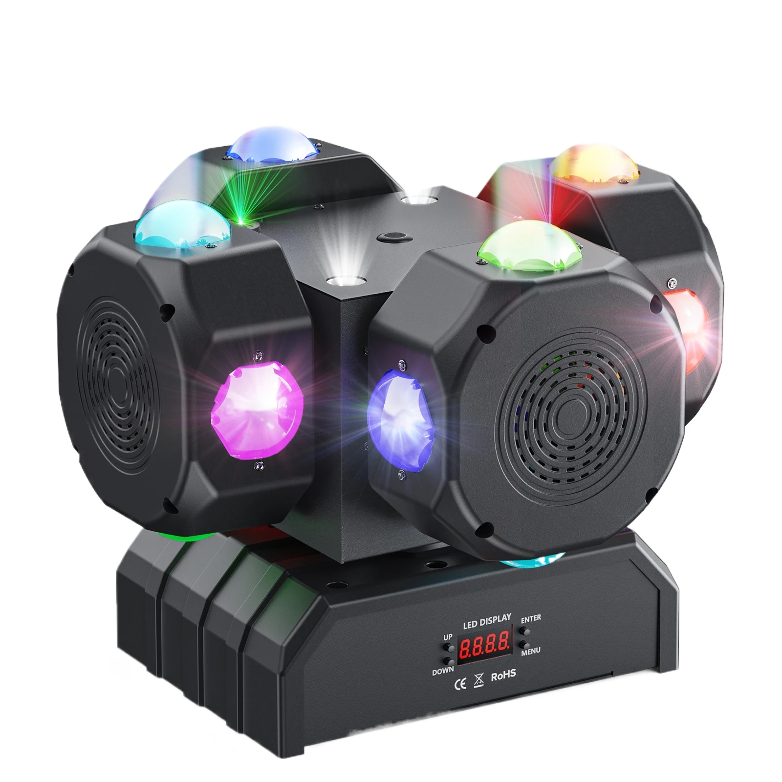 RGBW 4in1 LED Strobe Effects Moving Head Light or Club Music Parties and Theme Parks