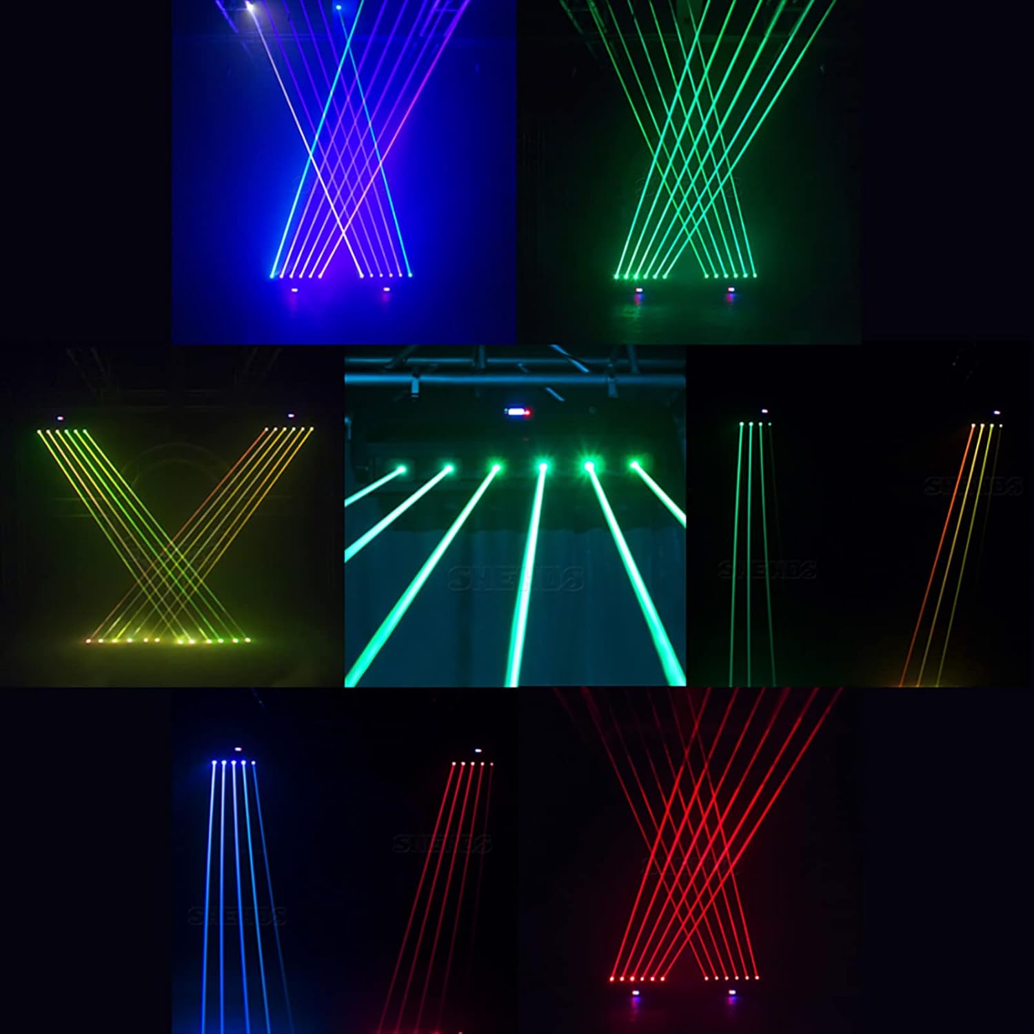 6x500mW RGB 3in1 Moving Head Laser