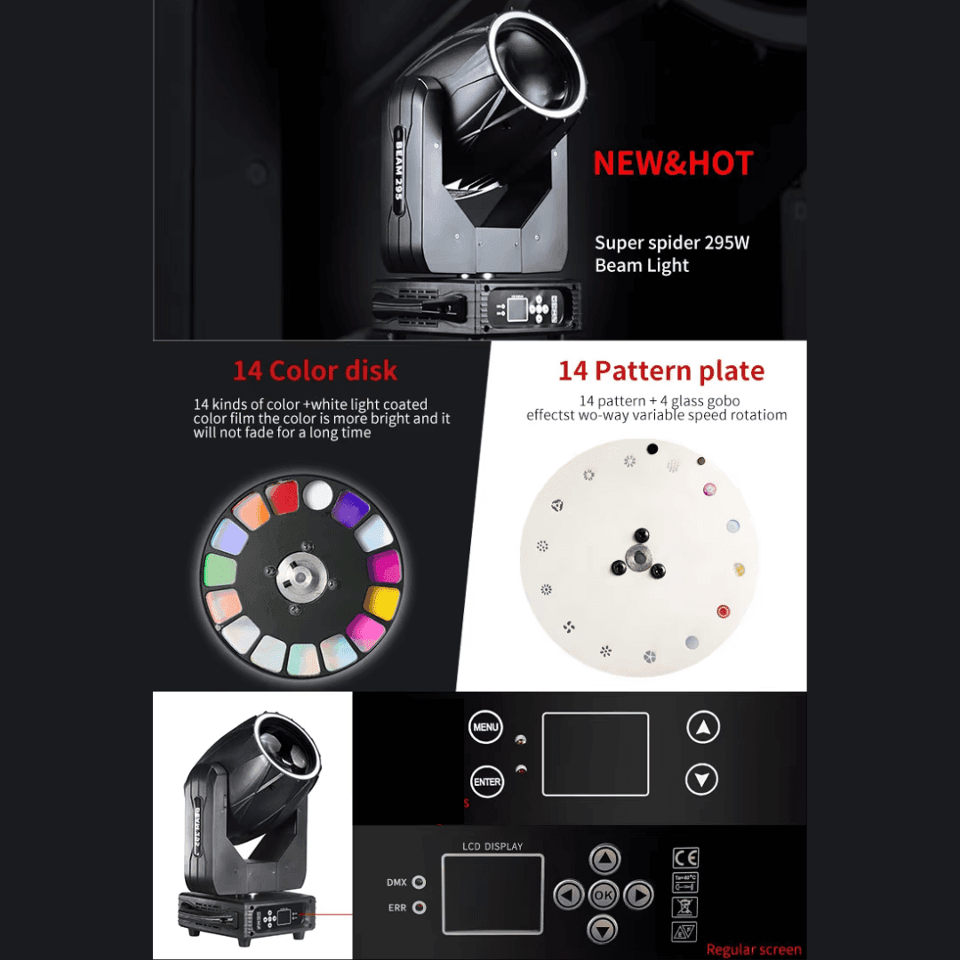 TOP PRO 295W Beam Moving Head Stage Light