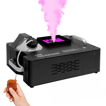 RGB LED Smoke Fog Machine 3000W Remote Control Party Lights DJ Stage Fogger Effect