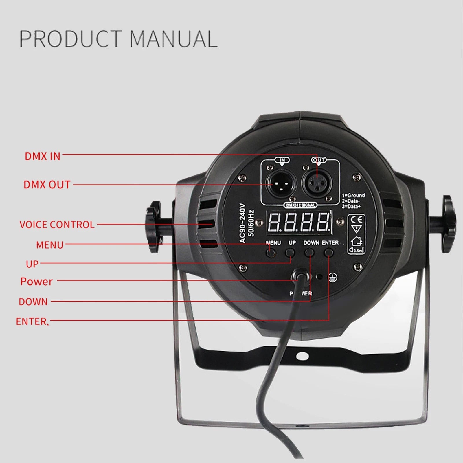 RGB 54x3W LED Par Light for Wedding Party Bar Disco Private Party