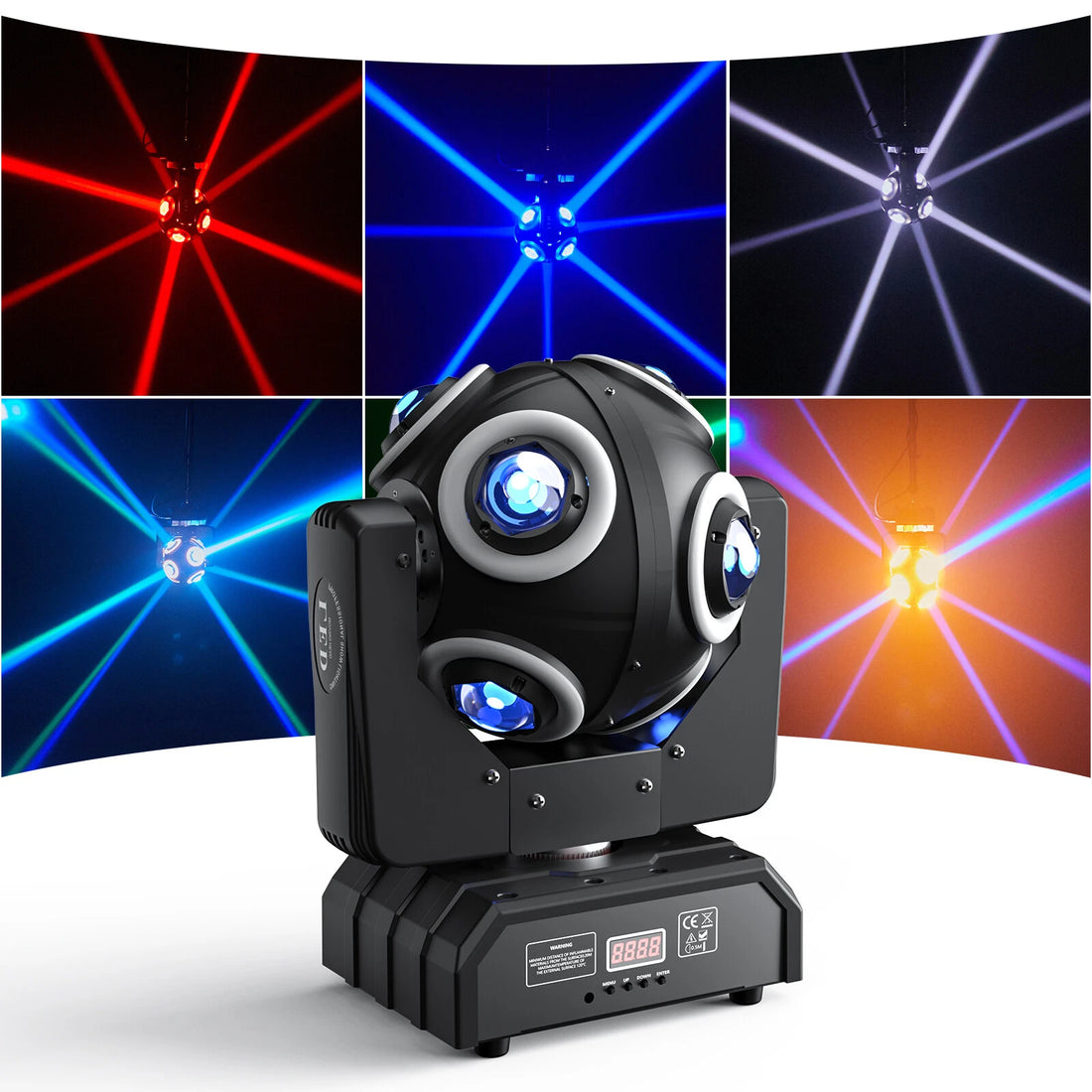 8LED 360° Moving Head Light DJ Disco Show