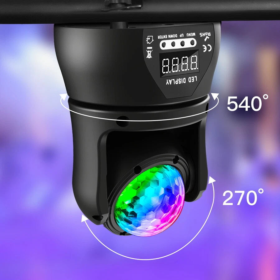 Mini Moving Head Lamp Kaleidoscope Starry Laser Light