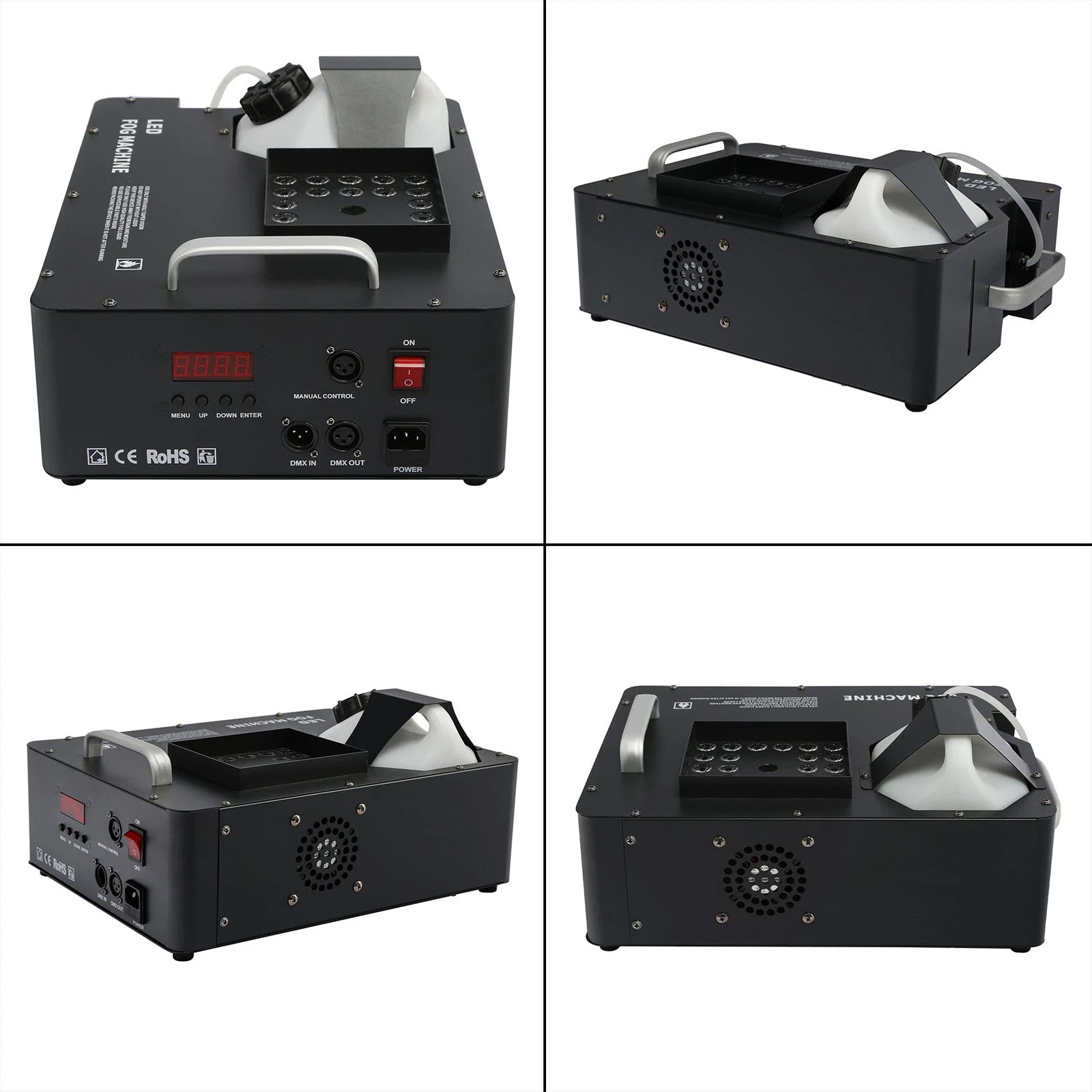 RGB LED Smoke Fog Machine 3000W Remote Control Party Lights DJ Stage Fogger Effect