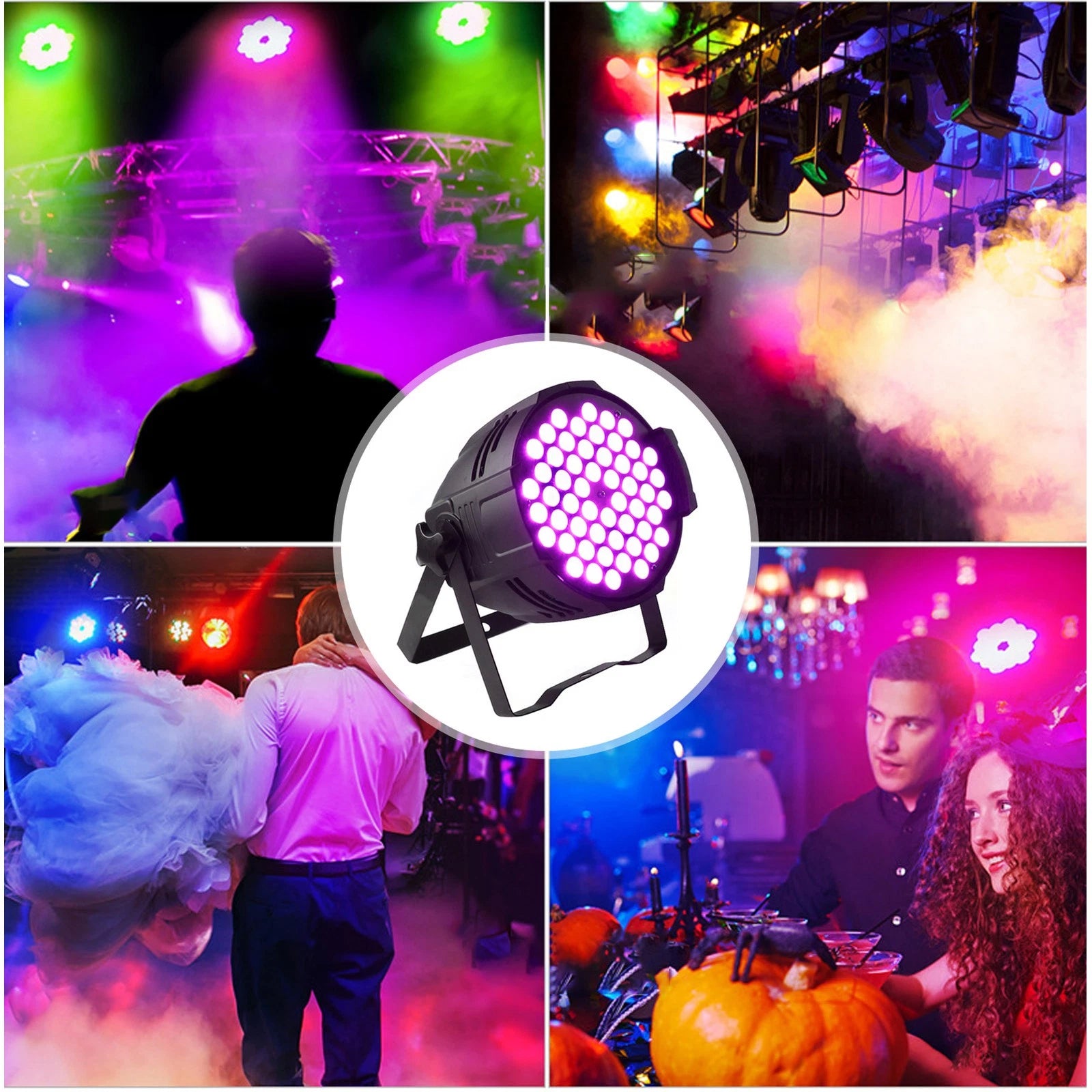 RGB 54x3W LED Par Light for Wedding Party Bar Disco Private Party