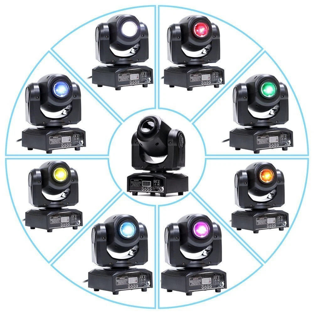 Mini LED 30w Beam Moving Head Light  DMX Disco DJ Party Gobo Light