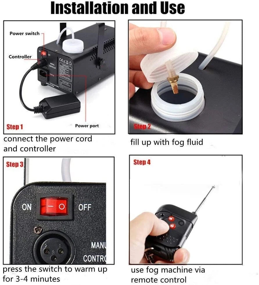 RGB LED 900W Fog Smoke Machine for Christmas Festival Party Show