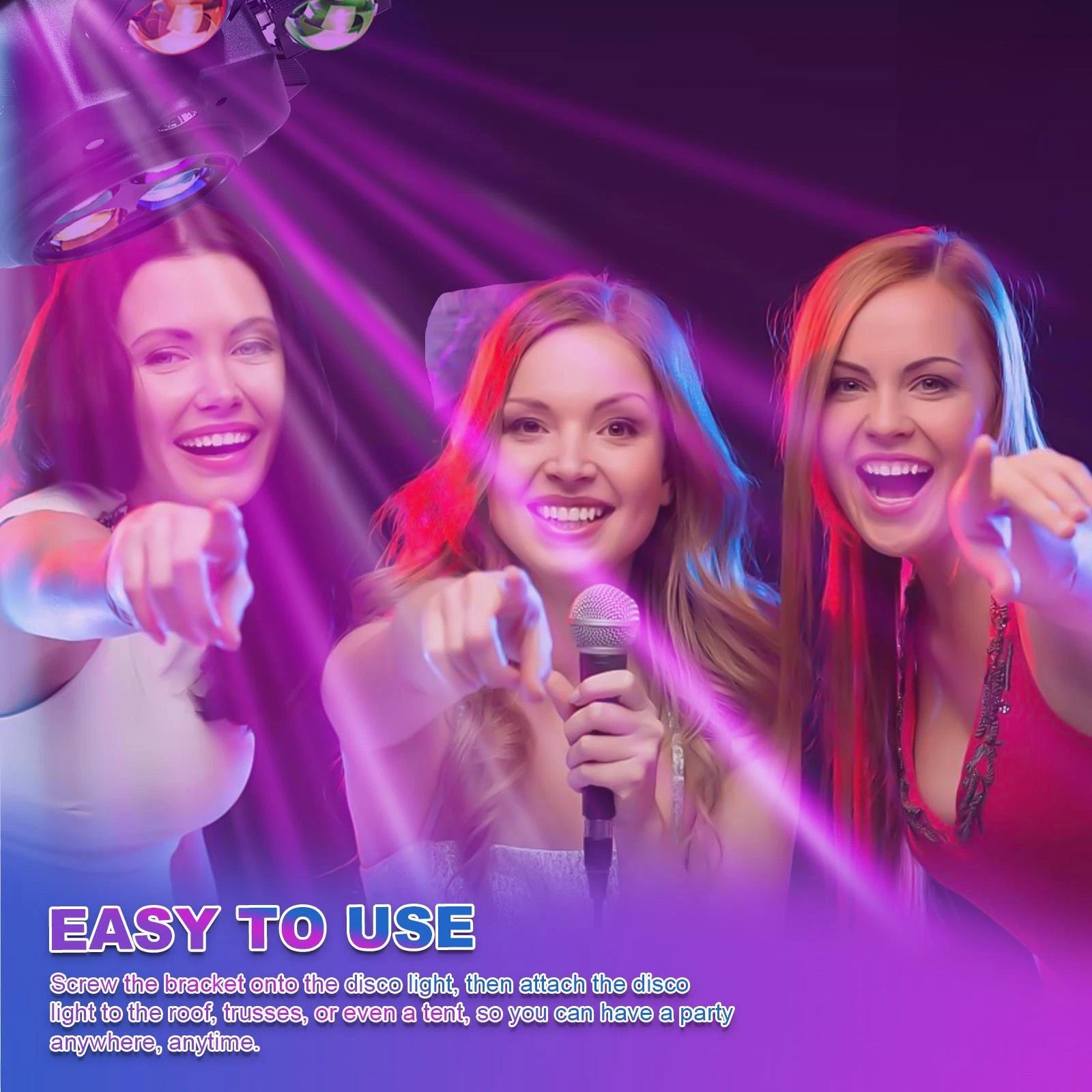 6-Arm LED Moving Head DJ Light DMX-512 Sound Control For Party Stage