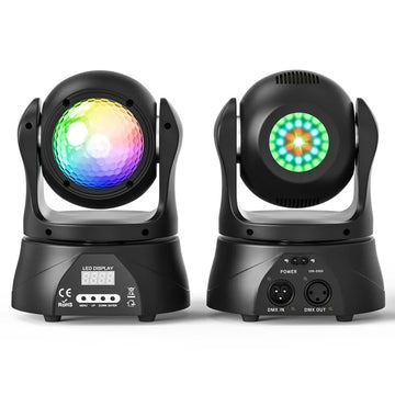 Mini Moving Head Lamp Kaleidoscope Starry Laser Light