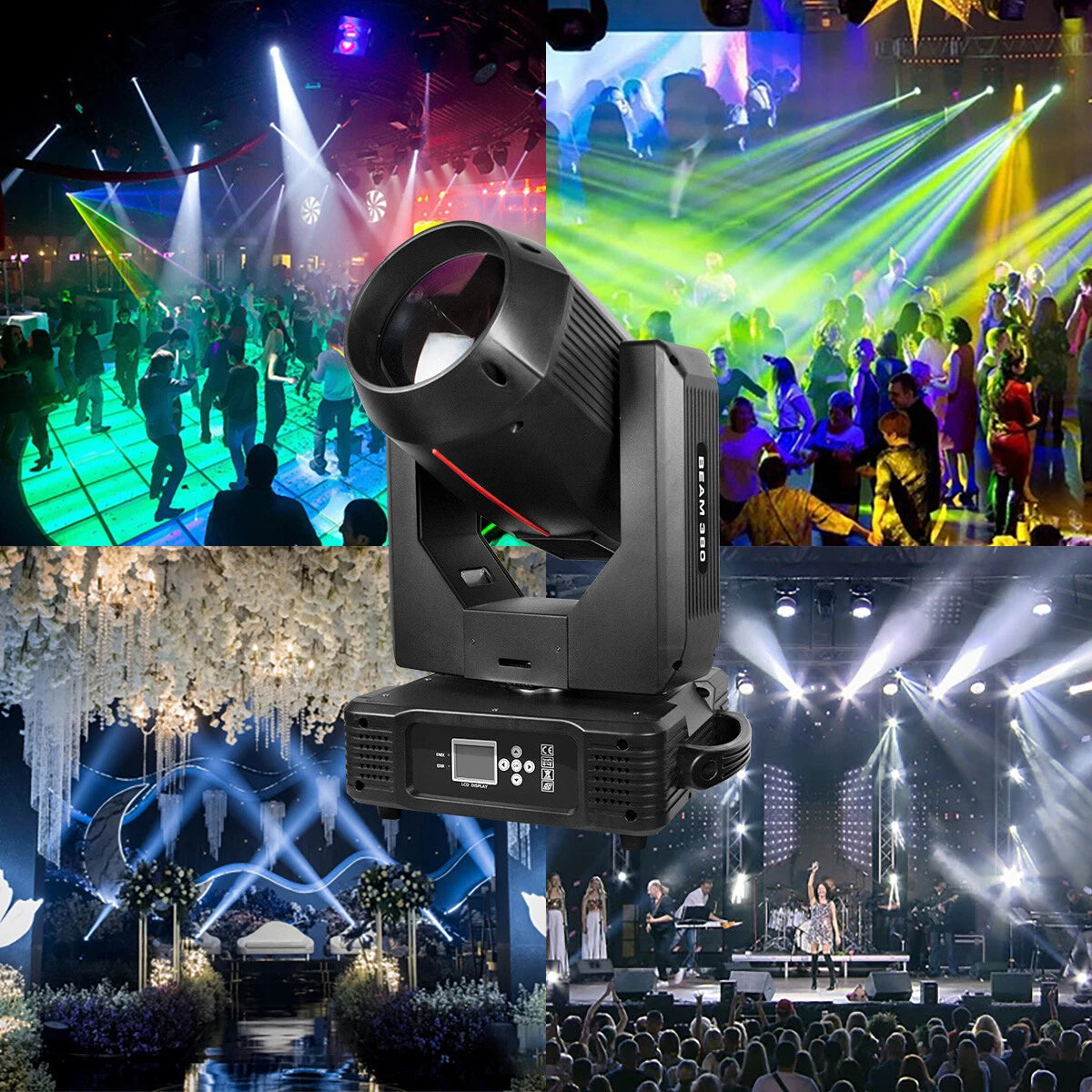 380W Beam Moving Head Light 20r Sharpy for Disco Dj Wedding Stage Light
