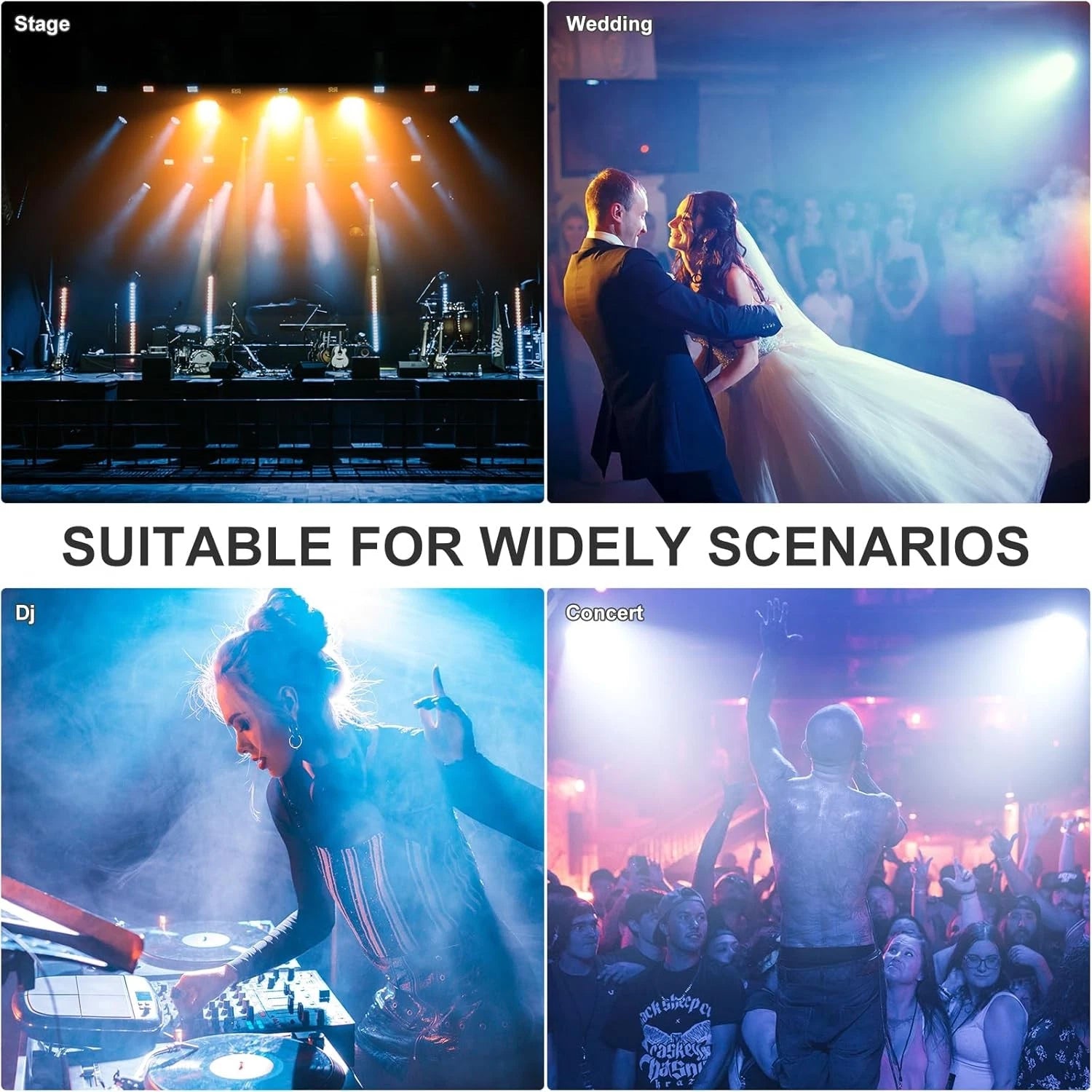 COB 200W LED Par Light DJ Party Stage Light Blinder Spot Lighting