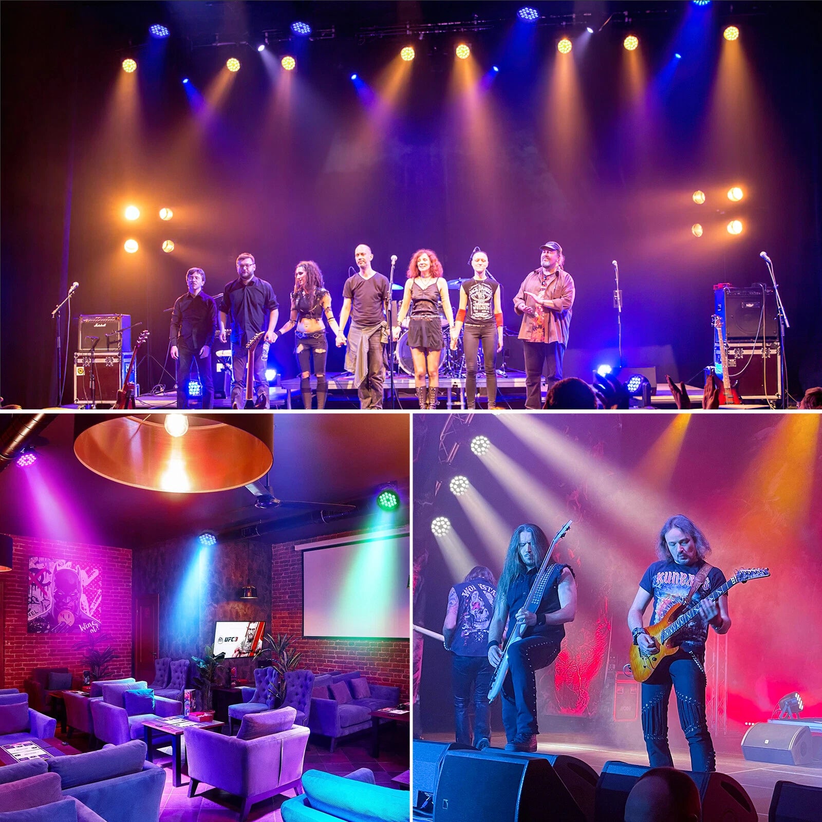 LED 18X12W 4 in 1 Aluminum Par Light DMX Control Stage Lighting for DJ Disco Party Nightclub Wedding