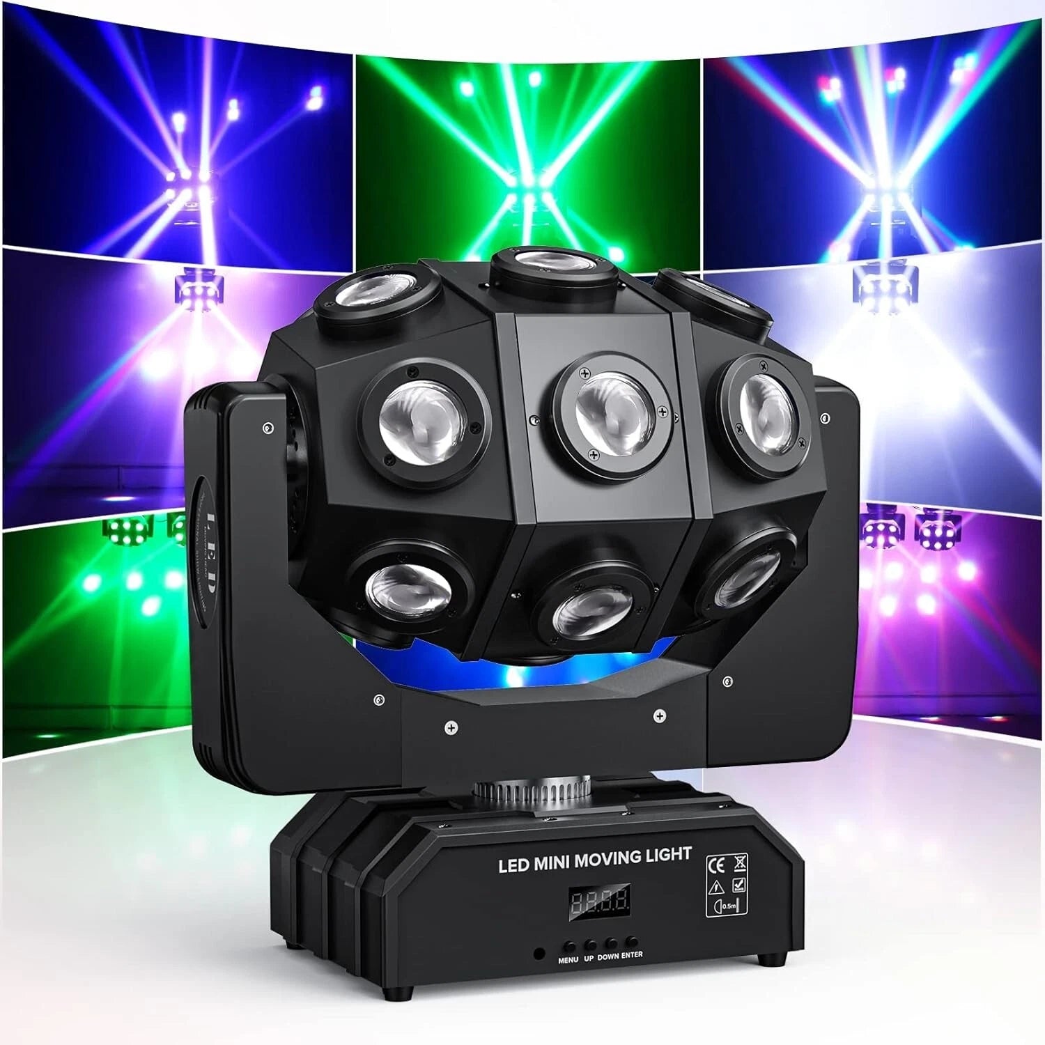 Moving Head 12x10W Stage Light for Club DJ Disco Dance Party KTV Bar