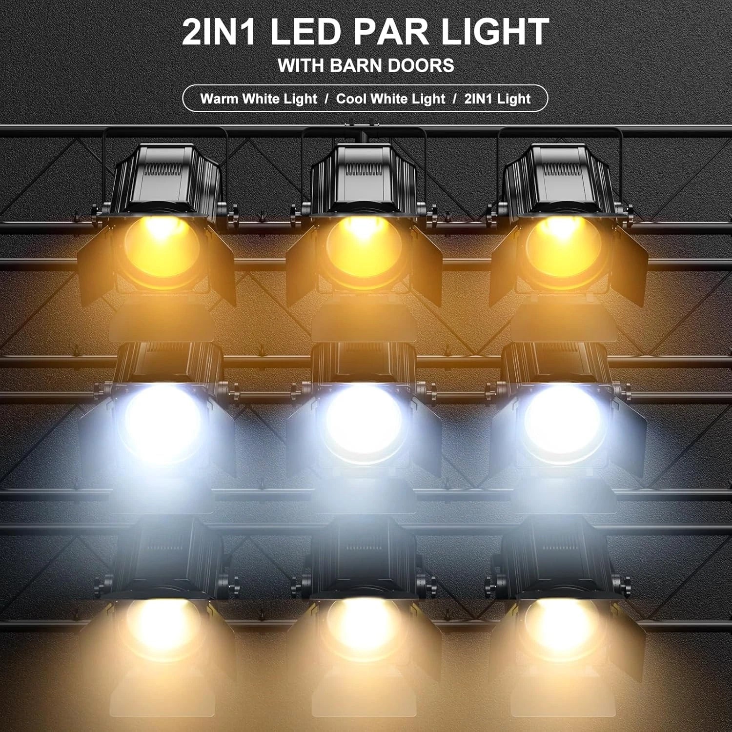 COB 200W LED Par Light DJ Party Stage Light Blinder Spot Lighting
