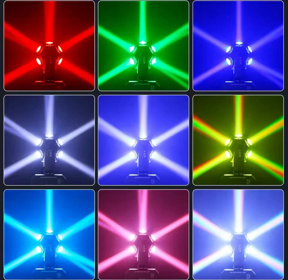 Dj Lights 12Pcs 10W Rgbw 4In1 Moving Light Disco Ball for Disco Party Club Bar Dj Show